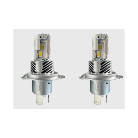 Ampoules de phare LED -12 V  - H4 - Blanc chaud (La Paire)