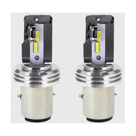 Ampoules de phare 6V LED - Blanc chaud - culot BA20d