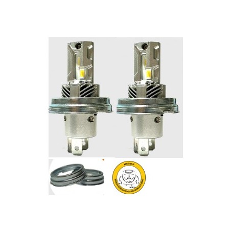 Ampoules 12 V LED phares Code européen - Blanc Chaud - La Paire