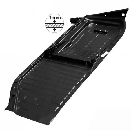 PLANCHER DROIT AVEC 2 GLISSIÈRES LATÉRALES ET PROFIL EN L cox jusqu'à 07/70